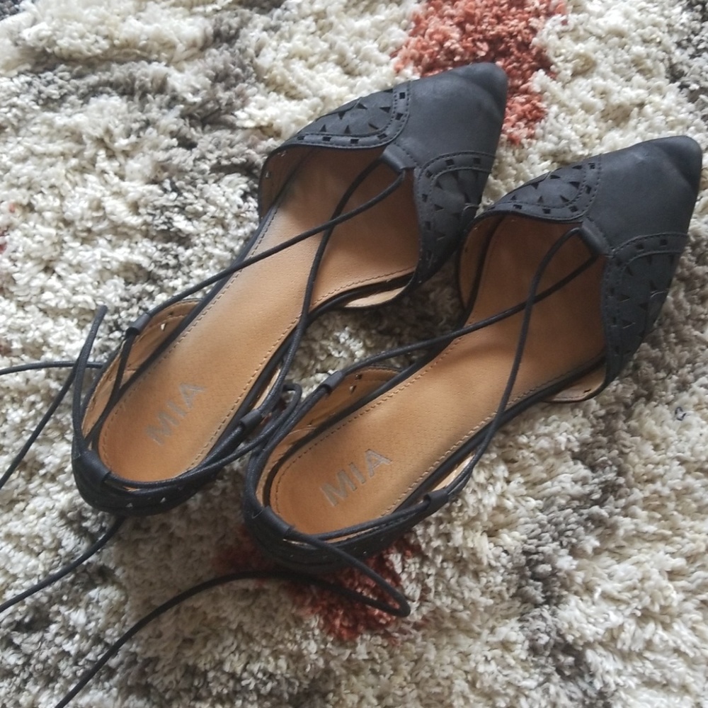 MIA lace up flats